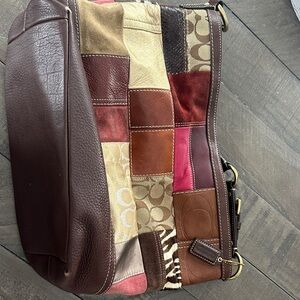 Coach Patchwork Leather Shoulder Bag